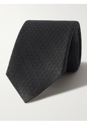 Gucci - 7cm Logo-Jacquard Silk Tie - Men - Black