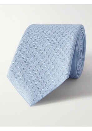 Gucci - 7cm Logo-Jacquard Silk Tie - Men - Blue