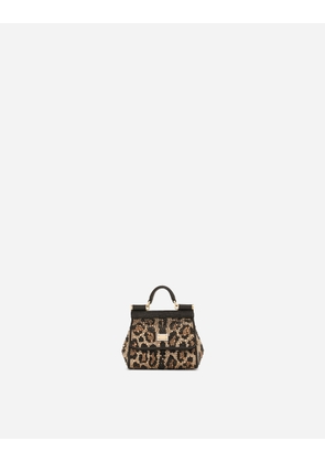 Dolce & Gabbana Mini Sicily Handbag - Woman Handbags Animal Print Satin Onesize