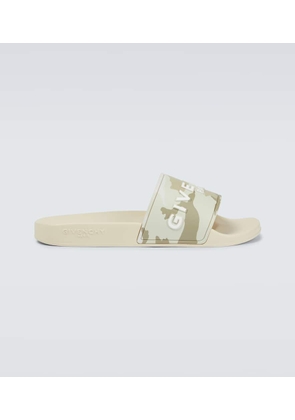 Givenchy Camouflage rubber slides