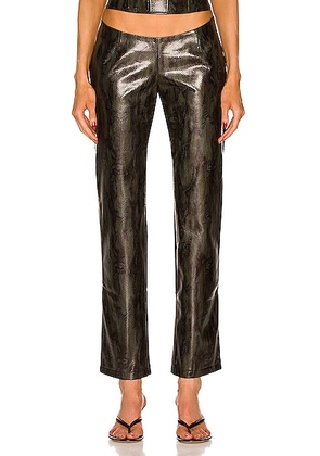 Miaou Rex Pant in Forest Python - Army. Size L (also in ).