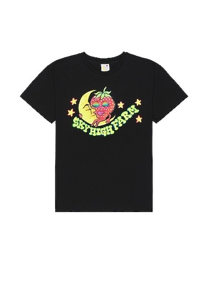 Sky High Farm Workwear U Ally Bo Perennials Print Short Sleeves T-Shirt in BLACK - Black. Size S (also in ).