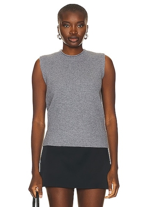 Guest In Residence Layer Up Vest in Steel - Charcoal. Size M (also in L, S, XL, XS).