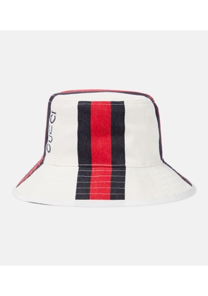 Gucci Logo cotton canvas bucket hat