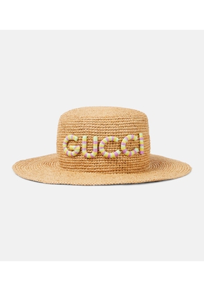 Gucci Straw bucket hat