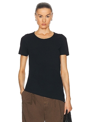 Lemaire Twisted T-shirt in Black - Black. Size M (also in S, XS).