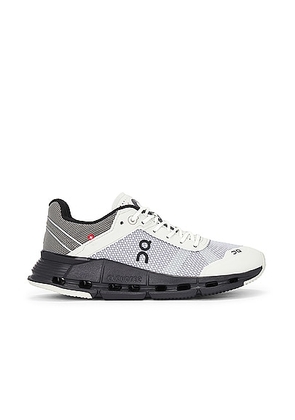 On Cloudnova Z5 Rush Sneaker in Pearl & Black - Grey. Size 6 (also in ).