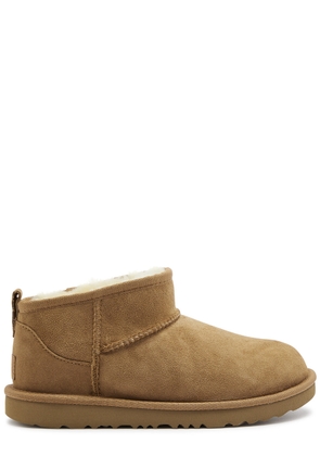 Ugg Kids Classic Ultra Mini Suede Ankle Boots - Brown - US1 (IT32/ UK13 Kids)