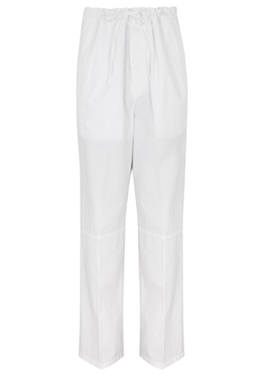 Victoria Beckham Wide-leg Cotton Trousers - White - 12 (UK12 / M)
