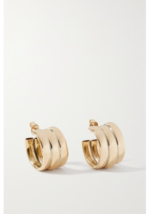 Laura Lombardi - + Net Sustain Mini Grazia Gold-plated Recycled Hoop Earrings - One size