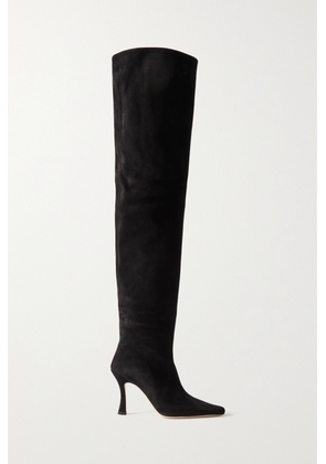 STAUD - Cami Suede Over-the-knee Boots - Black - IT35,IT36,IT36.5,IT37,IT37.5,IT38,IT38.5,IT39,IT39.5,IT40,IT40.5,IT41,IT42
