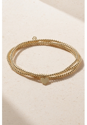 Sydney Evan - Tiny Pure Heart 14-karat Gold Bracelet - One size