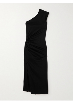 Isabel Marant - One-shoulder Cotton-jersey Midi Dress - Black - x small,small,medium,large,x large