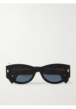 Fendi - Roma Oval-frame Acetate Sunglasses - Black - One size