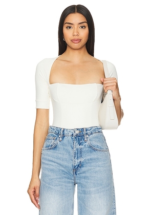 Free People x REVOLVE Everly Bodysuit in Ivory. Size L, S, XL, XS.
