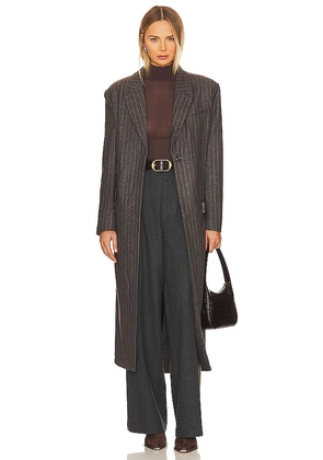 NONchalant Label Halia Coat in Brown. Size XL, XS.