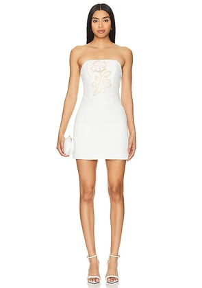 MILLY Angel Carnation Cady Dress in Ivory. Size 0, 2, 4, 6, 8.