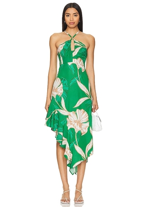 MISA Los Angeles Valeria Dress in Green. Size M, S, XL, XS, XXS.
