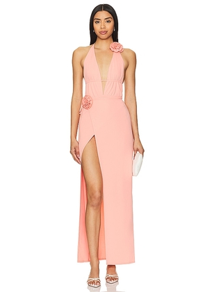 NBD Emery Gown in Pink. Size L, S, XL, XS, XXS.