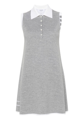 Thom Browne knitted mini dress - Grey
