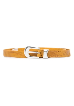 OUR LEGACY textured leather belt - Yellow
