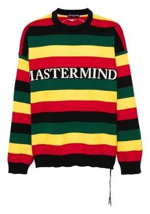 Mastermind Japan Rasta striped jumper - Black