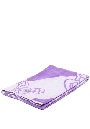 Vivienne Westwood Orb-motif beach towel - Purple