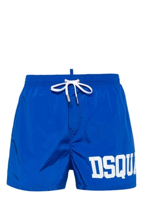 Dsquared2 logo-print swim shorts - Blue