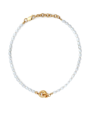 Otiumberg Link Up beaded pearl bracelet - Gold