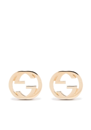 Gucci 18kt yellow gold Interlocking G stud earrings