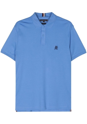 Tommy Hilfiger logo-embroidered polo shirt - Blue