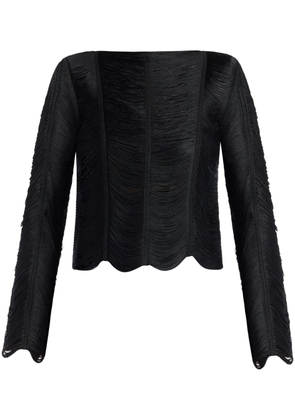 TOM FORD open-knit blouse - Black