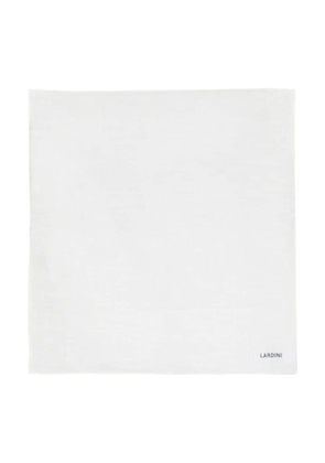 Lardini linen pocket scarf - White