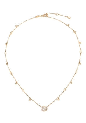 Gucci 18kt yellow gold Interlocking G diamond necklace