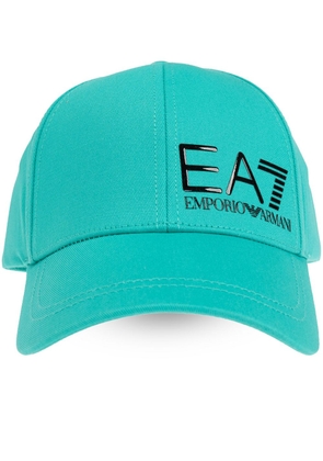 Ea7 Emporio Armani logo-lettering baseball cap - Blue