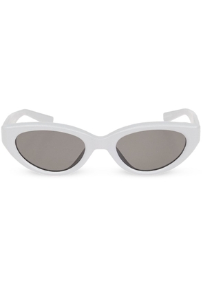 Maison Margiela x Gentle Monster MM108 Leather cat-eye sunglasses - White