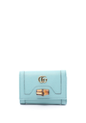 Gucci Pre-Owned 2000s medium Bamboo wallet - Blue