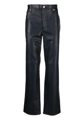 Séfr faux-leather straight-leg trousers - Blue