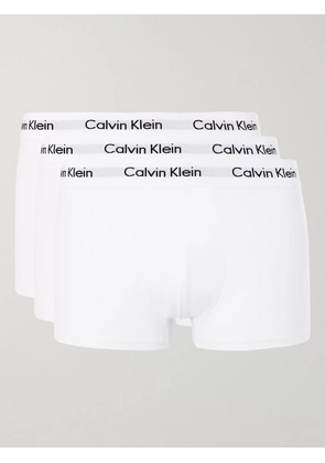 Calvin Klein Underwear - Three-Pack Low-Rise Stretch-Cotton Boxer Briefs - Men - White - S