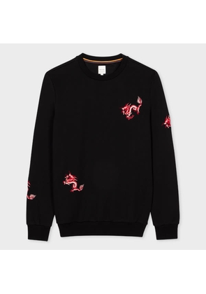 Paul Smith Black 'Year Of The Dragon' Embroidered Sweatshirt