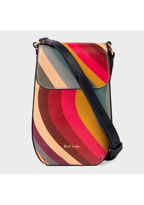Paul Smith Women's Leather 'Swirl' Phone Pouch Multicolour