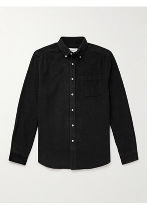 Portuguese Flannel - Lobo Button-Down Collar Cotton-Corduroy Shirt - Men - Black - XS