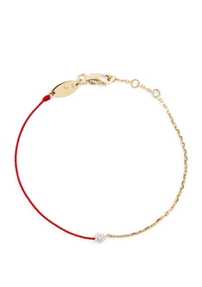 Redline Yellow Gold And Diamond Absolu Thread Bracelet