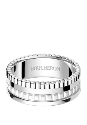 Boucheron White Gold Quatre Double White Edition Ring