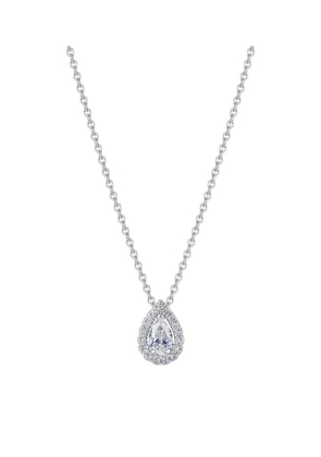 De Beers Jewellers White Gold And Pear-Shaped Diamond My First De Beers Aura Necklace