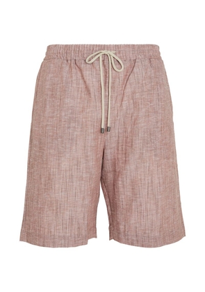 Zimmerli Linen-Cotton Drawstring Shorts