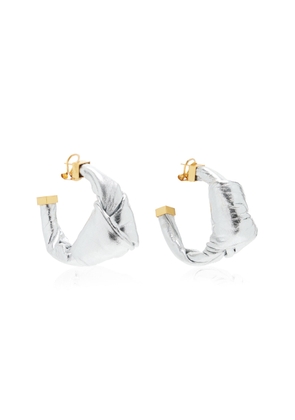 Johanna Ortiz - Stone Town Date Metallic Leather Earrings - Silver - OS - Moda Operandi - Gifts For Her