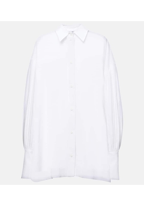The Attico Oversized balloon-sleeve cotton shirt
