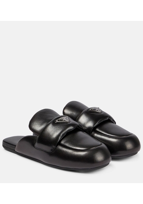 Prada Padded leather slippers