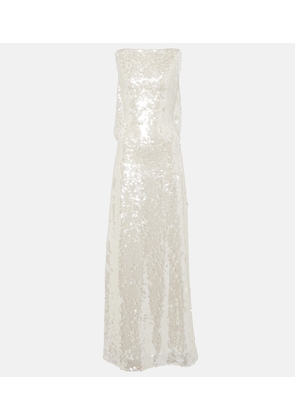 Emilia Wickstead Bridal Leoni sequined sheer gown